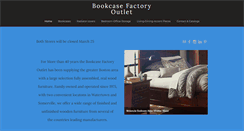 Desktop Screenshot of bookcasefactoryoutlet.com